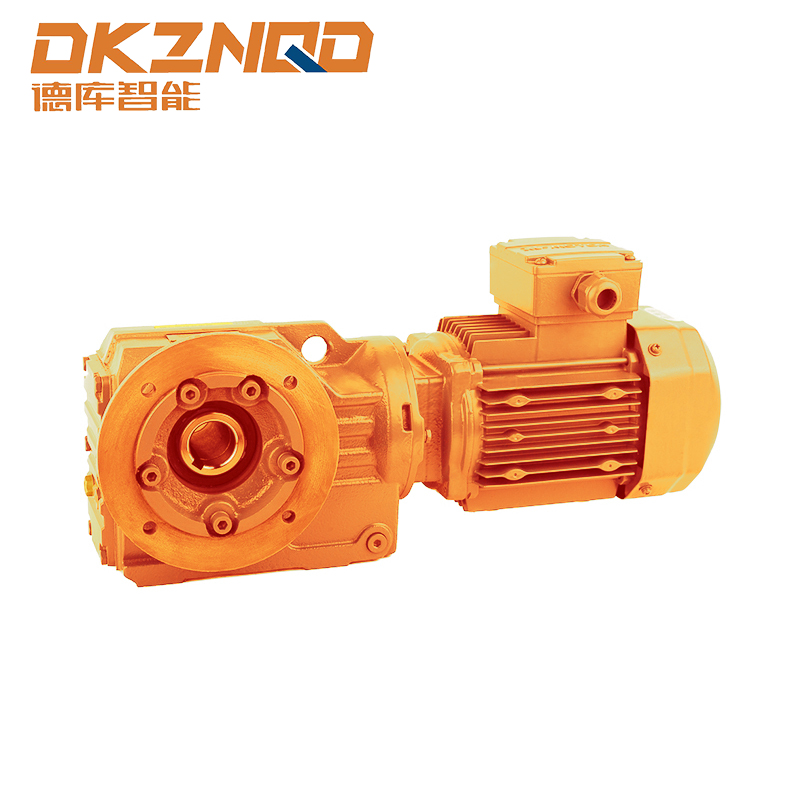 S-serien rettvinklet helical-worm girmotor med momentarmfeste